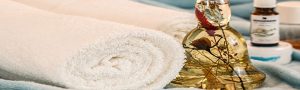 Massage towels and oils - New Dawn Therapies, Gloucester.